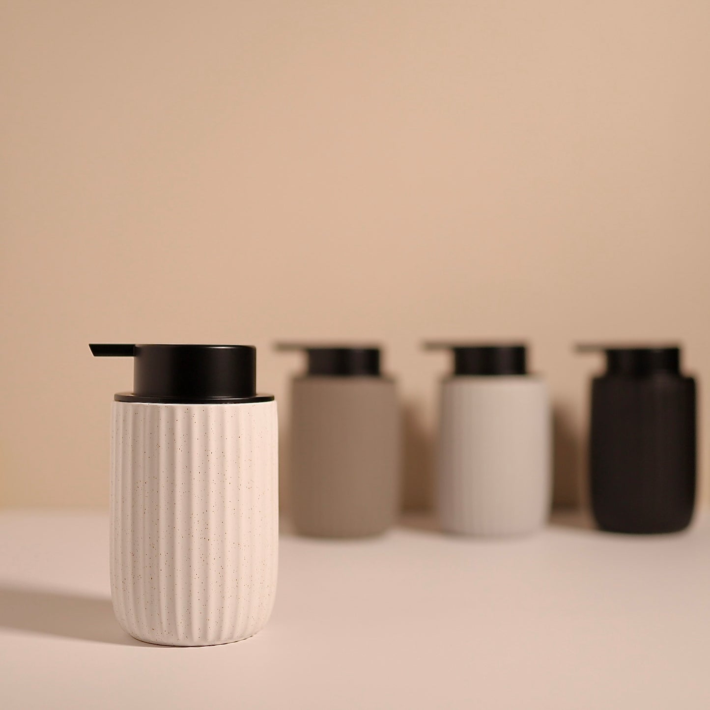GLITTERTIND Ceramic Grooved Dispenser (Foam and Liquid)