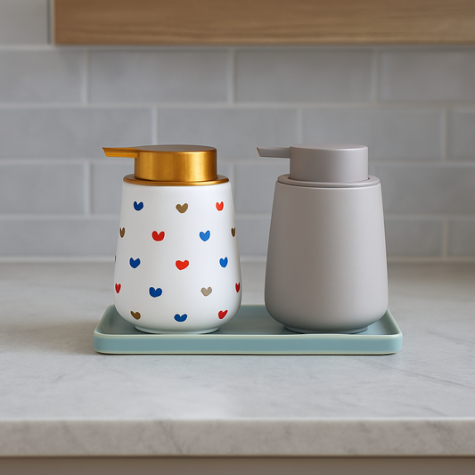 Norasu Heart Foam Ceramic Soap Dispenser